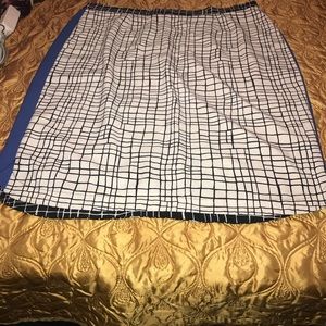 Geometric print skirt